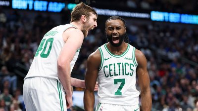 Jaylen Brown and Luke Kornet