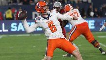 Syracuse quarterback Kyle McCord