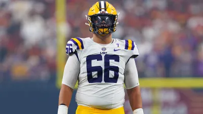 LSU offensive tackle Will Campbell