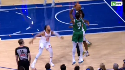 HIGHLIGHTS: Brown hits the three late in the first half of Game 6