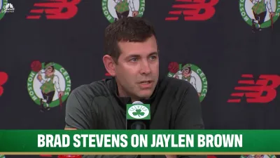 Brad Stevens says Jaylen Brown's knee is “in a good place structurally”