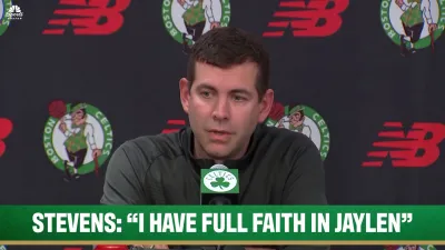 Stevens has ‘full faith' in Brown's ability to lead next season