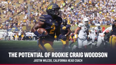 Cal coach praises the football character of rookie safety Craig Woodson