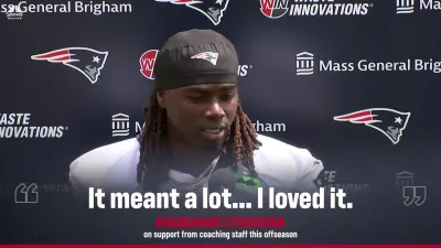 Stevenson opens up about Patriots' support following his father's passing