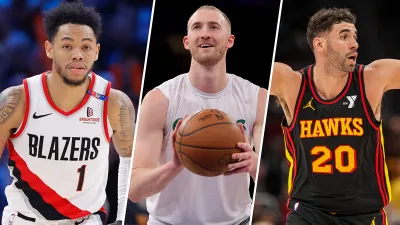 Blazers guard Anfernee Simons, Celtics wing Sam Hauser and Hawks forward Georges Niang