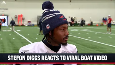 Stefon Diggs reacts to his activities in viral boat video