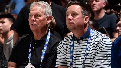 Jazz CEO Danny Ainge and his son, Celtics assistant GM Austin Ainge