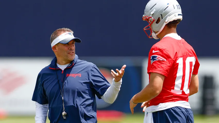 Drake Maye and Josh McDaniels