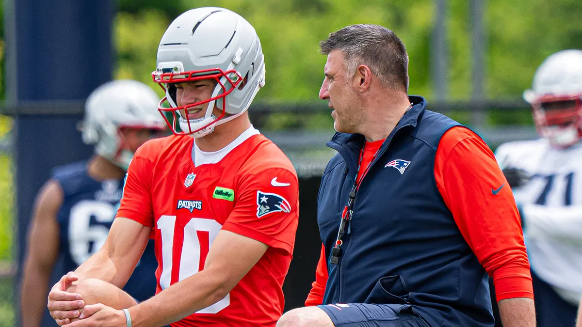 Drake Maye welcomes leadership push from Mike Vrabel in Year 2 – NBC Sports  Boston