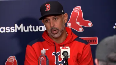 Alex Cora reacts to Lucas Giolito's strong night vs. Rays
