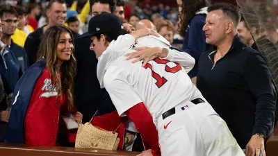 Red Sox outfielder Roman Anthony and his family