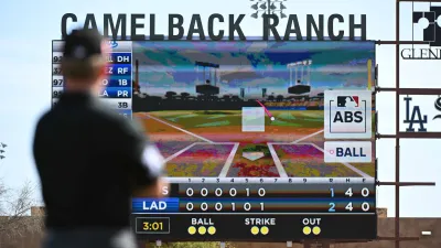 A view of an MLB ABS System review