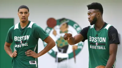 Jayson Tatum and Jaylen Brown