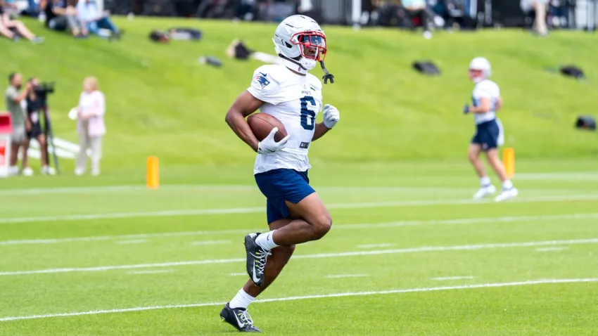 Patriots wide receiver Javon Baker