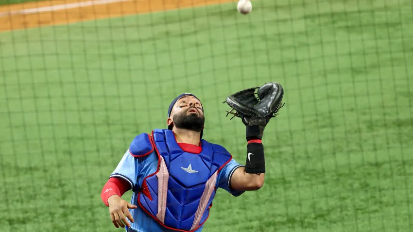 Toronto Blue Jays catcher Ali Sanchez
