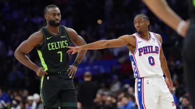 Jaylen Brown and Tyrese Maxey