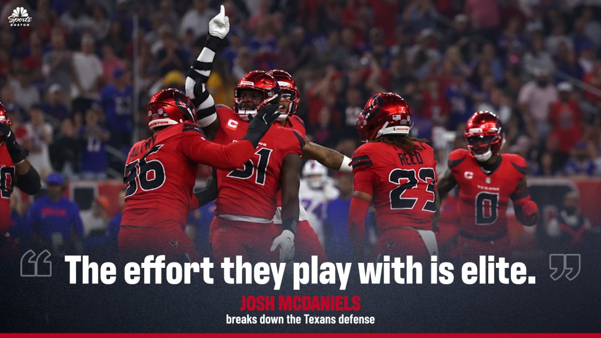 McDaniels on Texans defense: The effort they play with is ‘elite'
