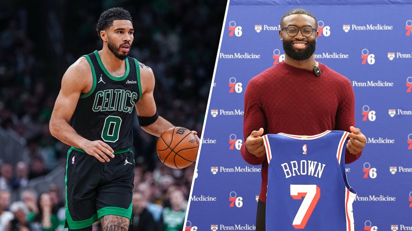 Jayson Tatum and Jaylen Brown