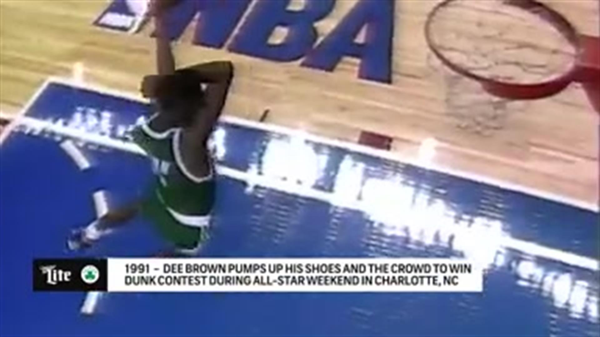 Celtics 75th Season Dee Brown wins 1991 NBA Dunk Contest