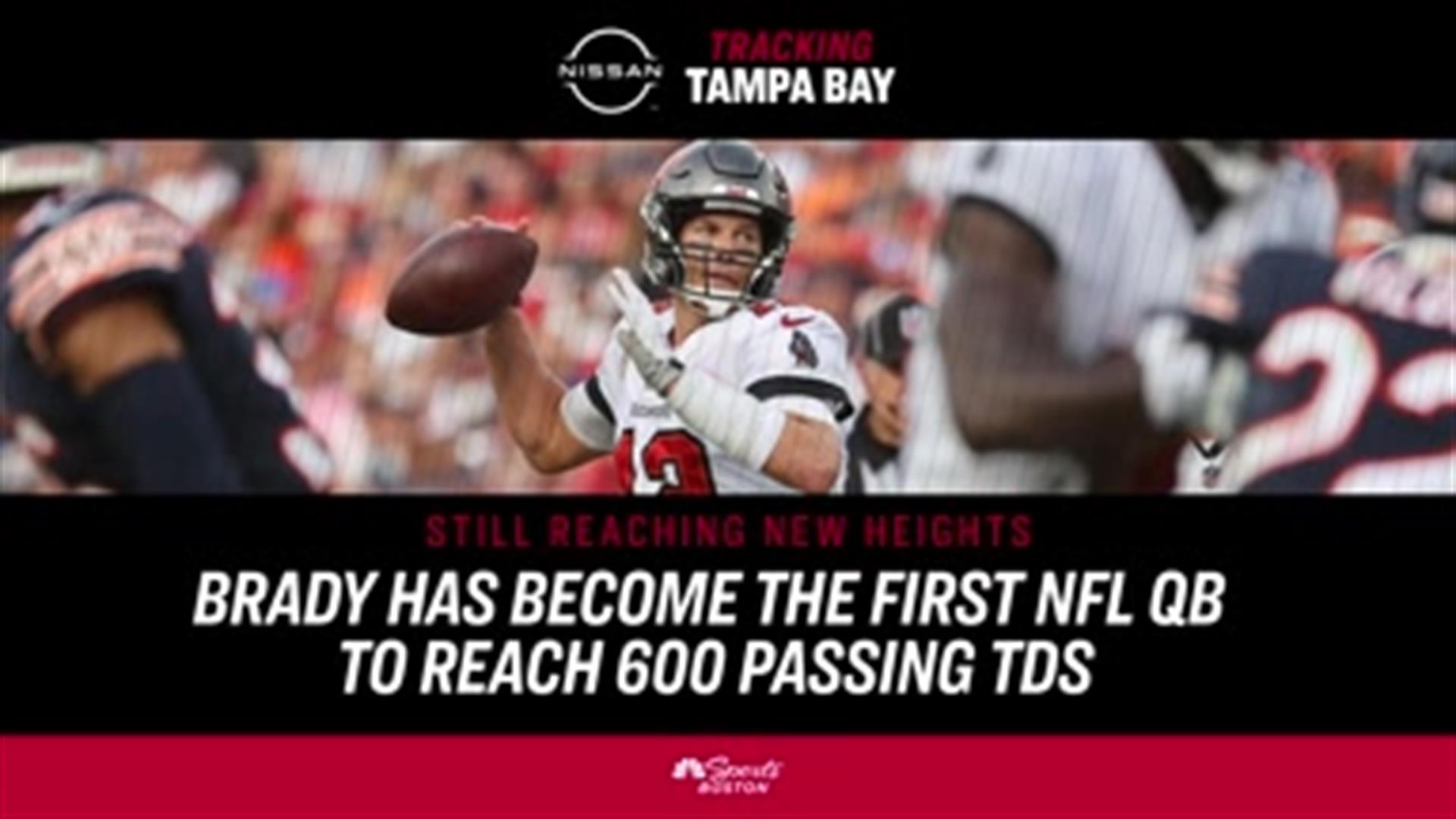 Brady becomes first NFL quarterback with 600 TD passes