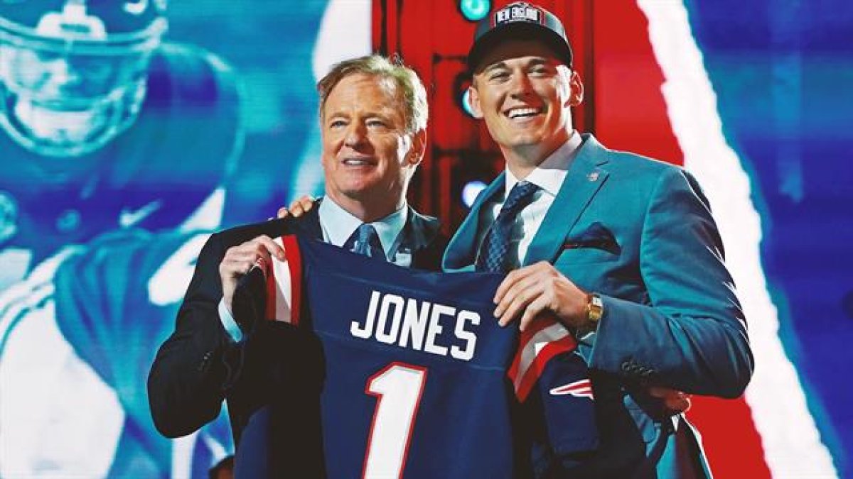 Patriots select QB Mac Jones with 15th overall pick in the 2021