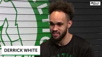 Bobby Dalbec is briefing high school buddy Derrick White on what